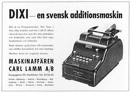 Annons för Dixi